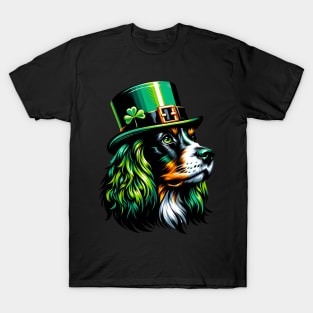 Field Spaniel Enjoys Saint Patrick's Day Fun T-Shirt